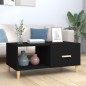 vidaXL Tavolino da Salotto Nero 89,5x50x40 cm in Legno Multistrato vidaXL Tavolino da Salotto Nero 89,5x50x40 cm in Legno Multistrato