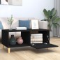 vidaXL Tavolino da Salotto Nero 89,5x50x40 cm in Legno Multistrato vidaXL Tavolino da Salotto Nero 89,5x50x40 cm in Legno Multistrato