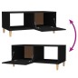 vidaXL Tavolino da Salotto Nero 89,5x50x40 cm in Legno Multistrato vidaXL Tavolino da Salotto Nero 89,5x50x40 cm in Legno Multistrato