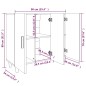 vidaXL Credenza Nera 90x34x80 cm in Legno Multistrato vidaXL Credenza Nera 90x34x80 cm in Legno Multistrato