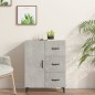 vidaXL Credenza Grigio Cemento 69,5x34x90 cm in Legno Multistrato vidaXL Credenza Grigio Cemento 69,5x34x90 cm in Legno Multistrato