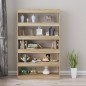 vidaXL Libreria/Divisorio Rovere Sonoma 100x30x166 cm