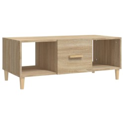 vidaXL Tavolino da Salotto Rovere Sonoma 102x50x40cm Legno Multistrato