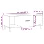 vidaXL Tavolino da Salotto Rovere Sonoma 102x50x40cm Legno Multistrato vidaXL Tavolino da Salotto Rovere Sonoma 102x50x40cm Legno Multistrato