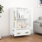 vidaXL Credenza Bianca 70x31x115 cm in Legno Ingegnerizzato vidaXL Credenza Bianca 70x31x115 cm in Legno Ingegnerizzato