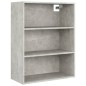 vidaXL Armadietto Pensile a Parete Grigio Cemento 69,5x32,5x90 cm vidaXL Armadietto Pensile a Parete Grigio Cemento 69,5x32,5x90 cm