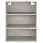vidaXL Armadietto Pensile a Parete Grigio Cemento 69,5x32,5x90 cm vidaXL Armadietto Pensile a Parete Grigio Cemento 69,5x32,5x90 cm