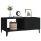 vidaXL Tavolino da Salotto Nero 90x50x40 cm in Legno Multistrato