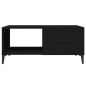 vidaXL Tavolino da Salotto Nero 90x50x40 cm in Legno Multistrato