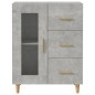 vidaXL Credenza Grigio Cemento 69,5x34x90 cm in Legno Multistrato vidaXL Credenza Grigio Cemento 69,5x34x90 cm in Legno Multistrato
