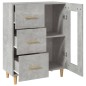vidaXL Credenza Grigio Cemento 69,5x34x90 cm in Legno Multistrato vidaXL Credenza Grigio Cemento 69,5x34x90 cm in Legno Multistrato