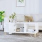 vidaXL Tavolino da Salotto Bianco 102x50x40 cm in Legno Multistrato vidaXL Tavolino da Salotto Bianco 102x50x40 cm in Legno Multistrato