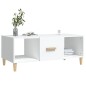 vidaXL Tavolino da Salotto Bianco 102x50x40 cm in Legno Multistrato vidaXL Tavolino da Salotto Bianco 102x50x40 cm in Legno Multistrato