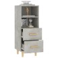 vidaXL Credenza Grigio Cemento 34,5x34x90 cm in Legno Multistrato vidaXL Credenza Grigio Cemento 34,5x34x90 cm in Legno Multistrato