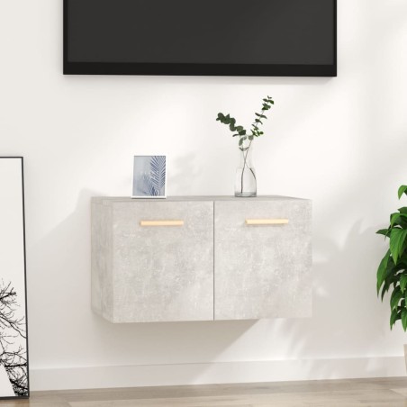 vidaXL Mobile a Parete Grigio Cemento 60x36,5x35 cm Legno Multistrato