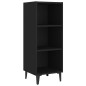 vidaXL Credenza Nera 34,5x32,5x90 cm in Legno Multistrato vidaXL Credenza Nera 34,5x32,5x90 cm in Legno Multistrato