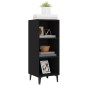 vidaXL Credenza Nera 34,5x32,5x90 cm in Legno Multistrato vidaXL Credenza Nera 34,5x32,5x90 cm in Legno Multistrato