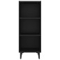 vidaXL Credenza Nera 34,5x32,5x90 cm in Legno Multistrato vidaXL Credenza Nera 34,5x32,5x90 cm in Legno Multistrato
