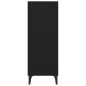 vidaXL Credenza Nera 34,5x32,5x90 cm in Legno Multistrato vidaXL Credenza Nera 34,5x32,5x90 cm in Legno Multistrato