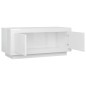vidaXL Tavolino da Salotto Bianco Lucido 102x50x45cm Legno Compensato