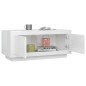 vidaXL Tavolino da Salotto Bianco Lucido 102x50x45cm Legno Compensato