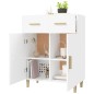 vidaXL Credenza Bianca 69,5x34x89 cm in Legno Multistrato vidaXL Credenza Bianca 69,5x34x89 cm in Legno Multistrato