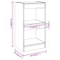 vidaXL Libreria/Divisorio Rovere Sonoma 40x30x72 cm