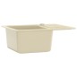 vidaXL Lavello da Cucina in Granito Vasca Singola Beige