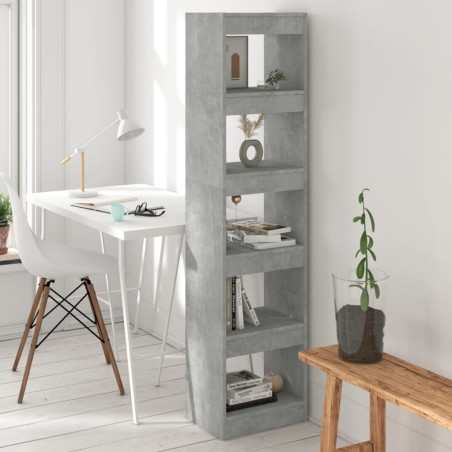 vidaXL Libreria/Divisorio Grigio Cemento 40x30x166 cm