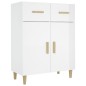 vidaXL Credenza 69,5x34x89 cm in Legno Multistrato Bianco Lucido vidaXL Credenza 69,5x34x89 cm in Legno Multistrato Bianco Lucido