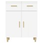 vidaXL Credenza 69,5x34x89 cm in Legno Multistrato Bianco Lucido vidaXL Credenza 69,5x34x89 cm in Legno Multistrato Bianco Lucido