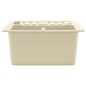 vidaXL Lavello da Cucina in Granito Vasca Singola Beige