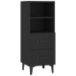 vidaXL Credenza Nera 34,5x34x90 cm in Legno Multistrato vidaXL Credenza Nera 34,5x34x90 cm in Legno Multistrato