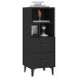 vidaXL Credenza Nera 34,5x34x90 cm in Legno Multistrato vidaXL Credenza Nera 34,5x34x90 cm in Legno Multistrato