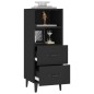vidaXL Credenza Nera 34,5x34x90 cm in Legno Multistrato vidaXL Credenza Nera 34,5x34x90 cm in Legno Multistrato