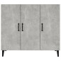 vidaXL Credenza Grigio Cemento 90x34x80 cm in Legno Multistrato vidaXL Credenza Grigio Cemento 90x34x80 cm in Legno Multistrato