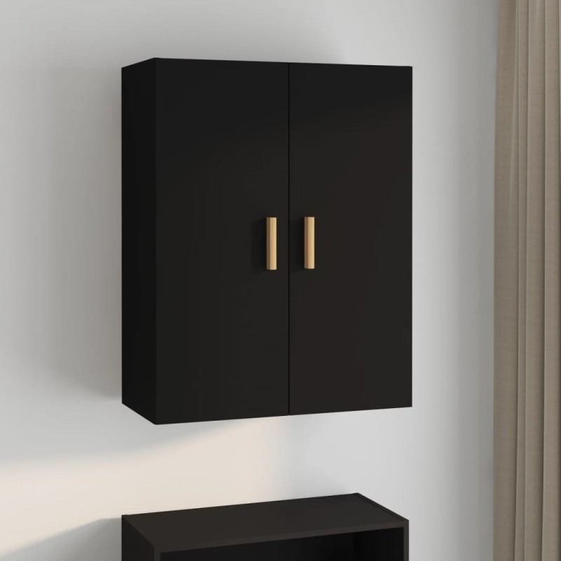 vidaXL Armadietto Pensile a Parete Nero 69,5x34x90 cm vidaXL Armadietto Pensile a Parete Nero 69,5x34x90 cm