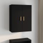 vidaXL Armadietto Pensile a Parete Nero 69,5x34x90 cm vidaXL Armadietto Pensile a Parete Nero 69,5x34x90 cm