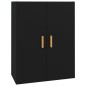 vidaXL Armadietto Pensile a Parete Nero 69,5x34x90 cm vidaXL Armadietto Pensile a Parete Nero 69,5x34x90 cm