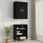 vidaXL Armadietto Pensile a Parete Nero 69,5x34x90 cm vidaXL Armadietto Pensile a Parete Nero 69,5x34x90 cm