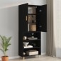 vidaXL Armadietto Pensile a Parete Nero 69,5x34x90 cm vidaXL Armadietto Pensile a Parete Nero 69,5x34x90 cm