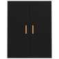 vidaXL Armadietto Pensile a Parete Nero 69,5x34x90 cm vidaXL Armadietto Pensile a Parete Nero 69,5x34x90 cm