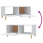 vidaXL Tavolino da Salotto Bianco 89,5x50x40 cm in Legno Multistrato vidaXL Tavolino da Salotto Bianco 89,5x50x40 cm in Legno Multistrato