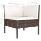 vidaXL Set Divani da Giardino 9 pz con Cuscini in Polyrattan Marrone vidaXL Set Divani da Giardino 9 pz con Cuscini in Polyrattan Marrone