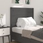 Testiera per Letto Grigia 106x4x100cm in Legno Massello di Pino Testiera per Letto Grigia 106x4x100cm in Legno Massello di Pino