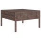 vidaXL Set Divani da Giardino 10 pz con Cuscini in Polyrattan Marrone vidaXL Set Divani da Giardino 10 pz con Cuscini in Polyrattan Marrone