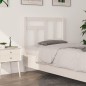Testiera per Letto Bianca 95,5x4x100 cm Legno Massello di Pino Testiera per Letto Bianca 95,5x4x100 cm Legno Massello di Pino