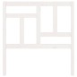 Testiera per Letto Bianca 95,5x4x100 cm Legno Massello di Pino Testiera per Letto Bianca 95,5x4x100 cm Legno Massello di Pino