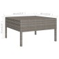 vidaXL Set Divani da Giardino 11 pz con Cuscini in Polyrattan Grigio vidaXL Set Divani da Giardino 11 pz con Cuscini in Polyrattan Grigio