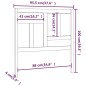 Testiera per Letto Bianca 95,5x4x100 cm Legno Massello di Pino Testiera per Letto Bianca 95,5x4x100 cm Legno Massello di Pino